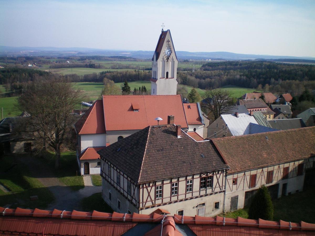 Hotel Garni Schloss Schoenberg Bad Brambach Dış mekan fotoğraf
